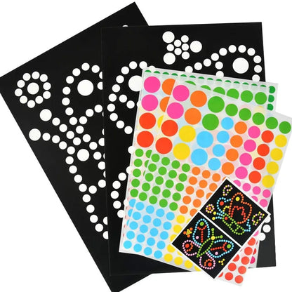 Funny Puzzle Dot Stickers – Cute Animal Mosaic Craft Set for Kids