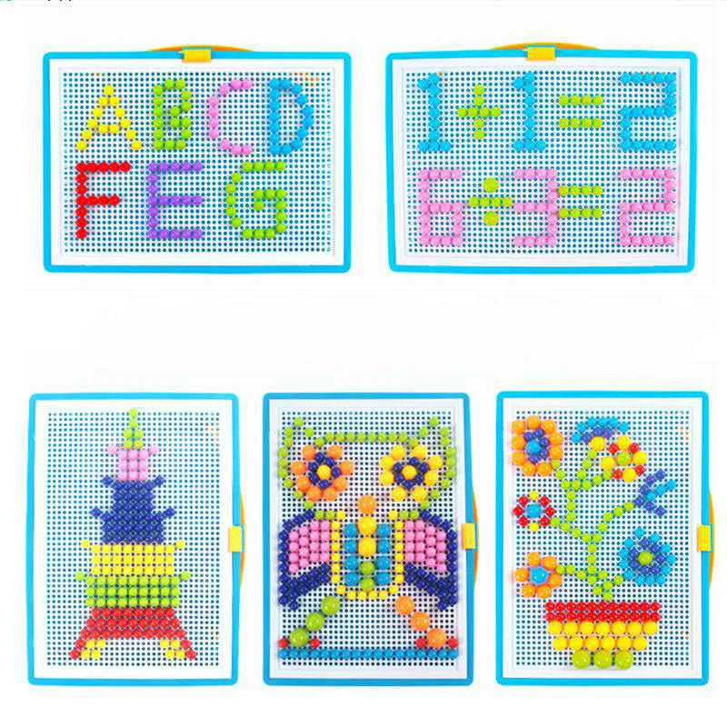 Nail Bead Puzzle Set - 296 Pieces