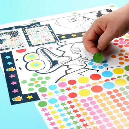 Funny Puzzle Dot Stickers – Cute Animal Mosaic Craft Set for Kids