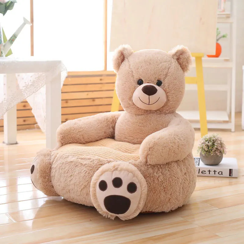 CuddleSeat – Plush Animal Baby Sofa 🧸☁️