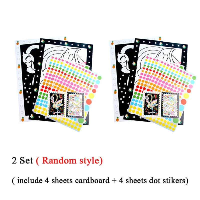 Funny Puzzle Dot Stickers – Cute Animal Mosaic Craft Set for Kids