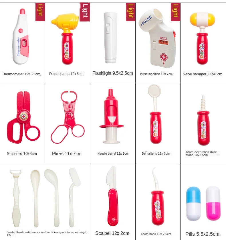 Doctor Set for Kids – Pretend Play Medical Kit with Nurse Tools & Accessories