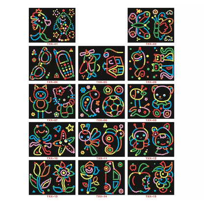 Funny Puzzle Dot Stickers – Cute Animal Mosaic Craft Set for Kids