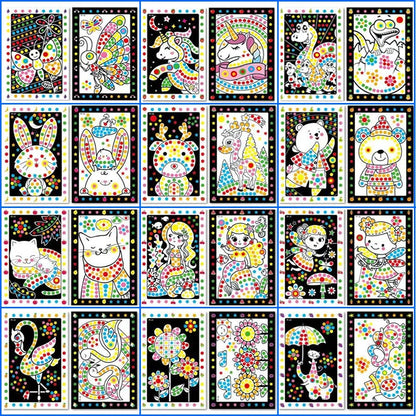 Funny Puzzle Dot Stickers – Cute Animal Mosaic Craft Set for Kids