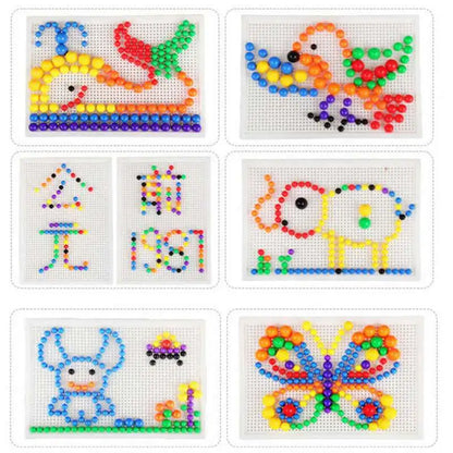 Nail Bead Puzzle Set - 296 Pieces