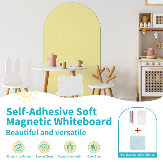 Self-Adhesive Magnetic Arch Whiteboard for Kids