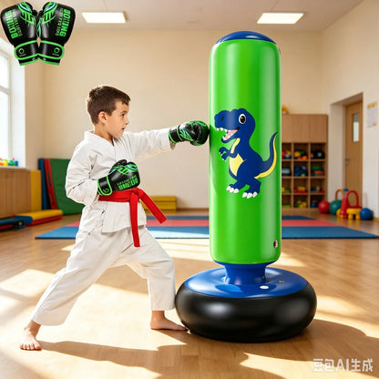Inflatable Dinosaur Punching Bag for Kids