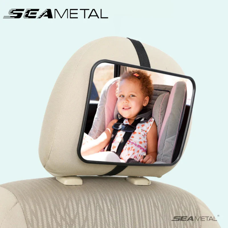 Car Rearview Mirror for Baby Safety – Universal Seat Headrest Mirror