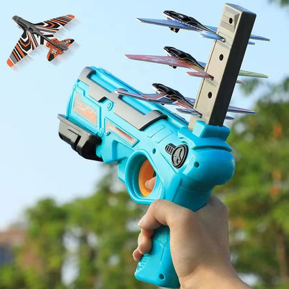 Children's Foam Airplane Launcher Toy – Outdoor Fun for Kids