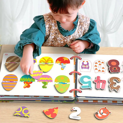 Busy Book for Kids: Animals & Numbers Learning Toy