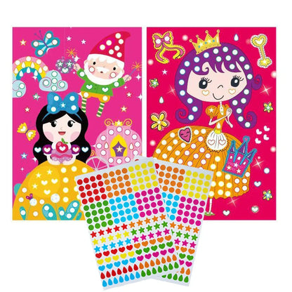 Funny Puzzle Dot Stickers – Cute Animal Mosaic Craft Set for Kids