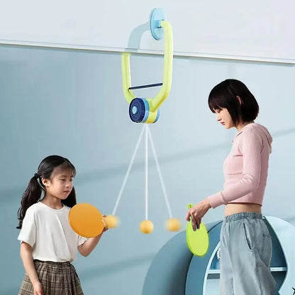 Portable Kids Table Tennis Trainer – Adjustable Door Frame Set for Skill Development