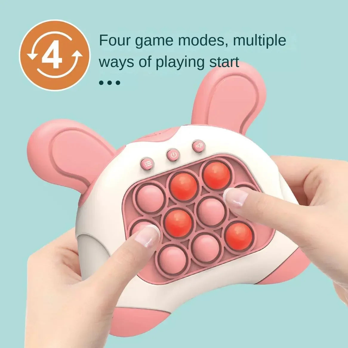 QuickTap Pop-Light Reaction Game for Kids | LED Whack-a-Mole Handheld Toy
