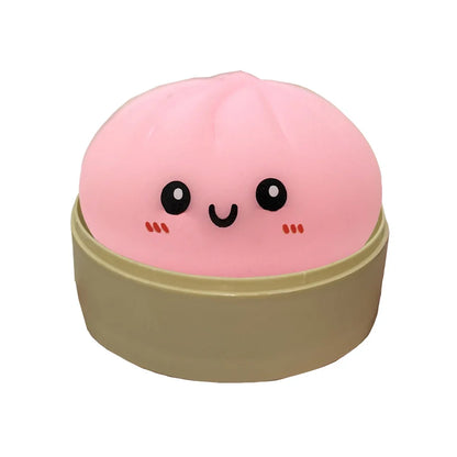 Giant Dumpling Squeeze Toy – Soft Squishy Fidget with Bamboo Steamer 🥟✨