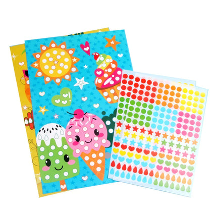 Funny Puzzle Dot Stickers – Cute Animal Mosaic Craft Set for Kids