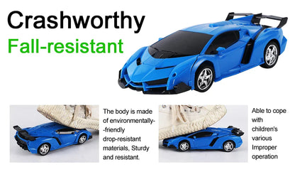 Electric Transforming Police Toy Car