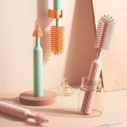 Electric Silicone Baby Bottle Brush with Extensions