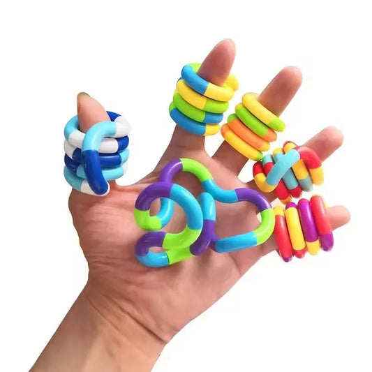 Rainbow Circle Tangle Rope Fidget Toy (5-Piece Set)