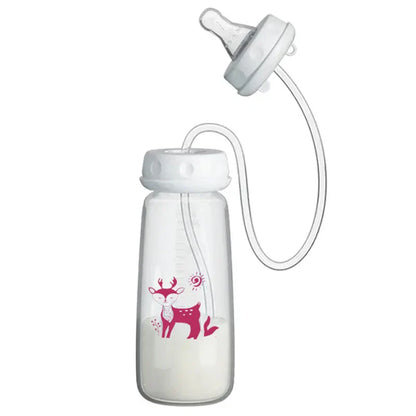 Hands-Free Baby Feeding Bottle – Anti-Colic Nursing System
