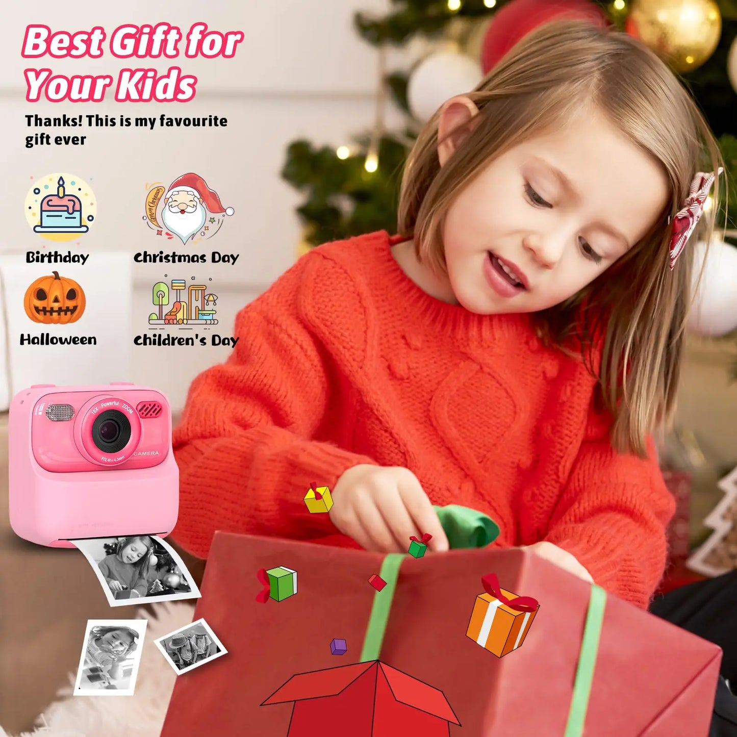 Kids Dual Lens Selfie Digital Camera
