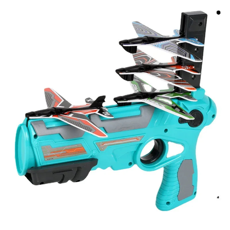Children's Foam Airplane Launcher Toy – Outdoor Fun for Kids