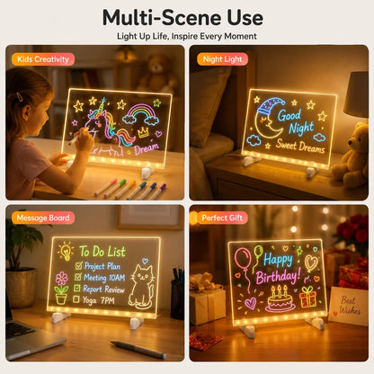 LED Acrylic Drawing & Message Board for Kids