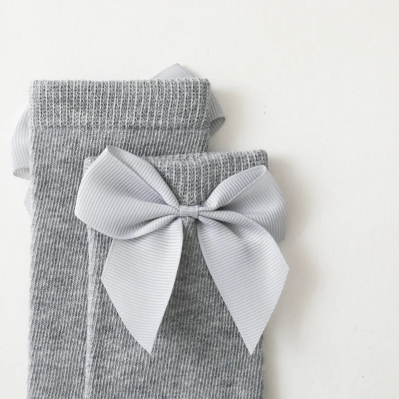 Baby Girls Socks – Spanish Style Bow Cotton Mesh Breathable Socks for Newborns