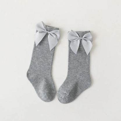 Baby Girls Socks – Spanish Style Bow Cotton Mesh Breathable Socks for Newborns