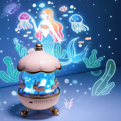 Electric Bunny Projector Night Light for Kids