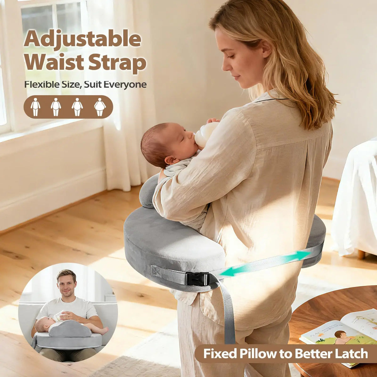 CradleRest Memory Foam Nursing Pillow