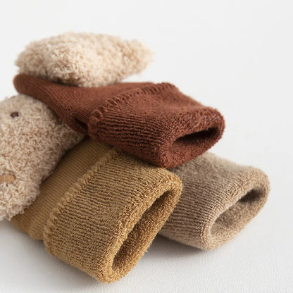 Cute Baby Cotton Bear Socks