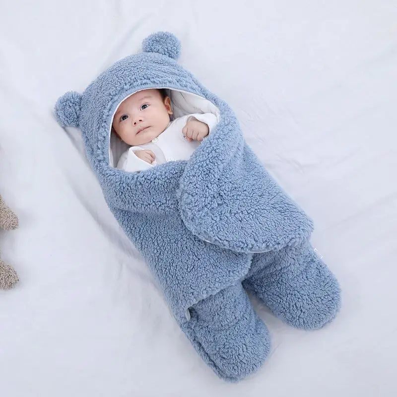 CosyCub – Plush Winter Baby Romper 🐻❄️