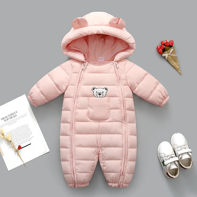SnuggleBear Hooded Baby Snowsuit