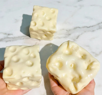 Jumbo Cheese Cube Stress Ball – Giant Cheese Squeeze & Fidget Toy 🧀✨