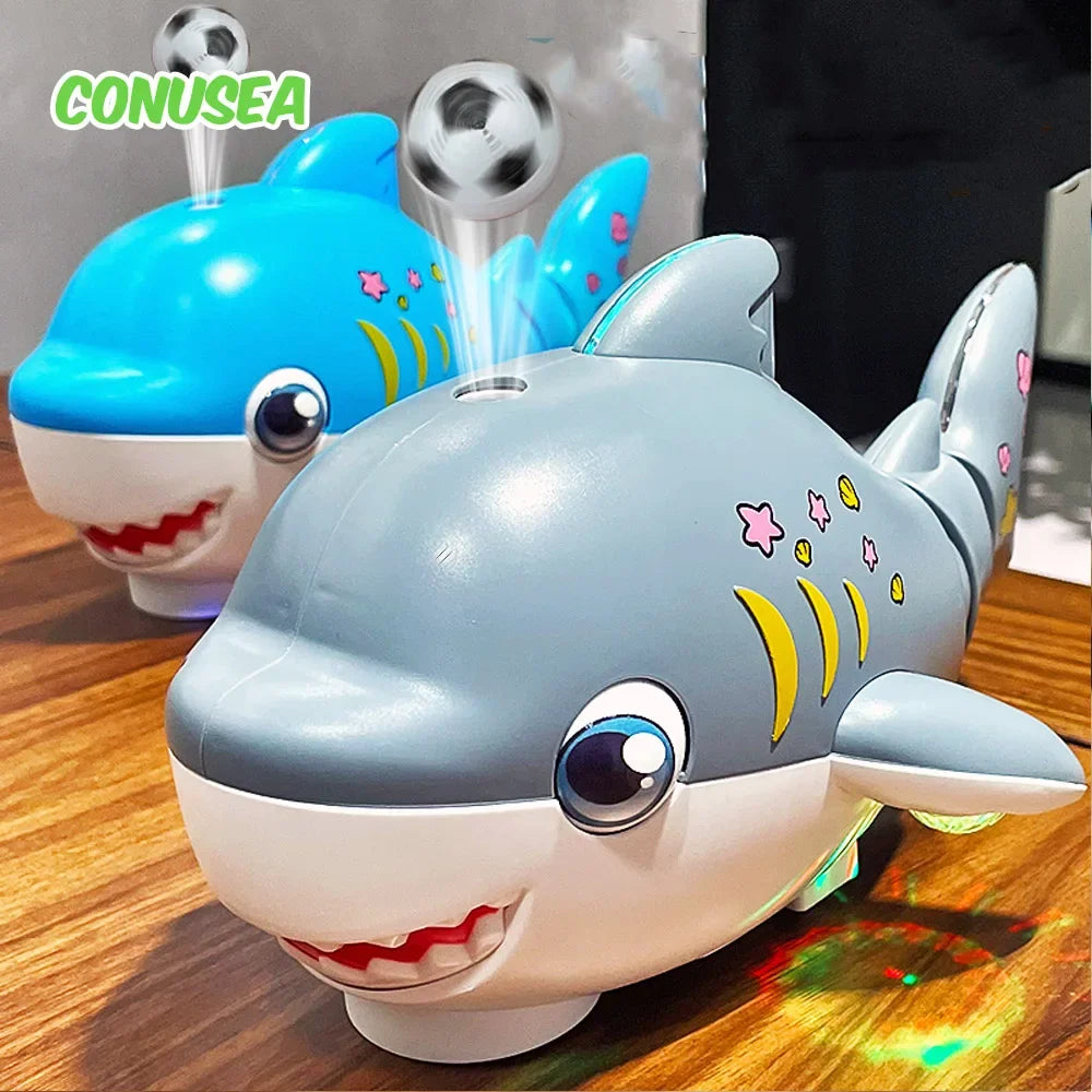 Shark Blowing Ball Car – Interactive Electric Toy for Kids