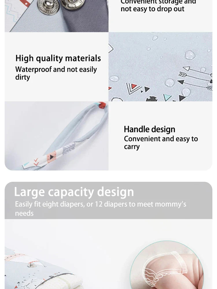 Waterproof Baby Nappy Storage Bag