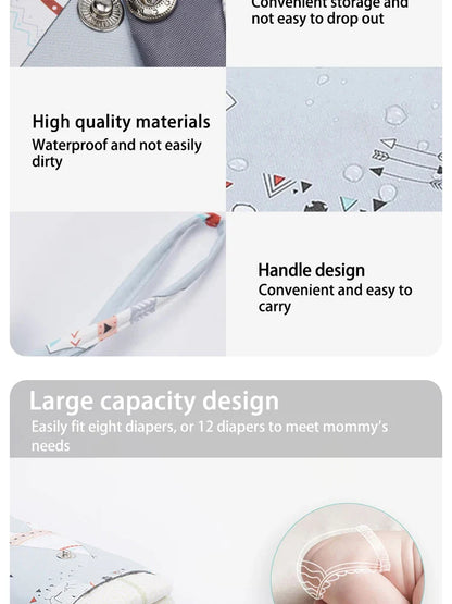 Waterproof Baby Nappy Storage Bag