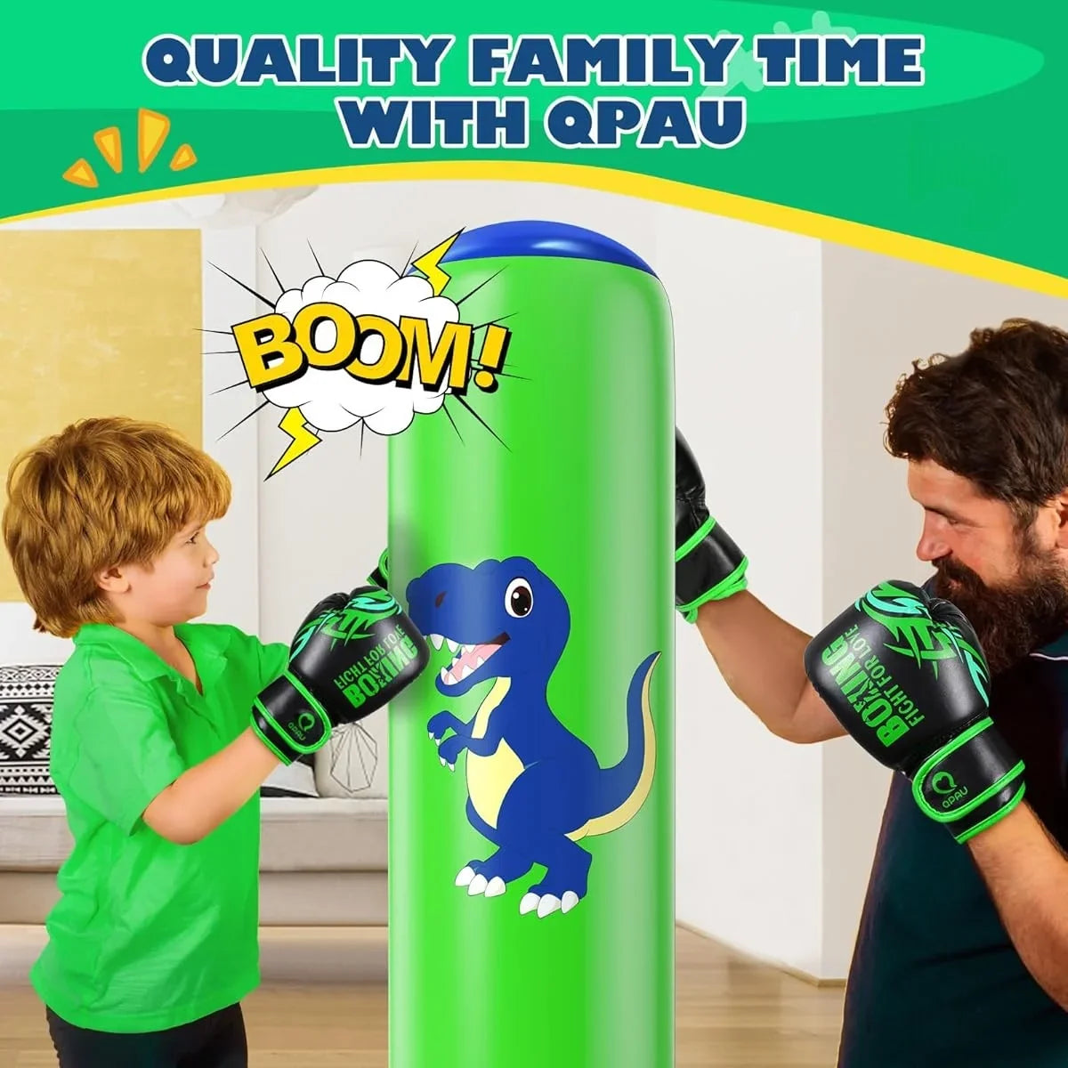 Inflatable Dinosaur Punching Bag for Kids