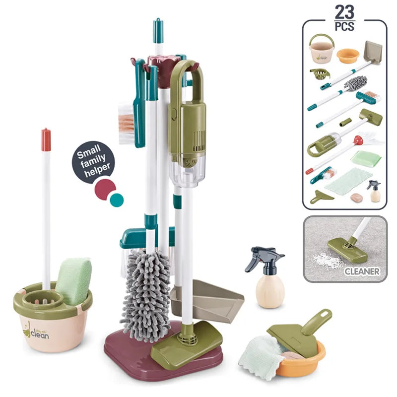 Kids Simulated Life Cleaning Toys – Pretend Play Cleaning Set for Children