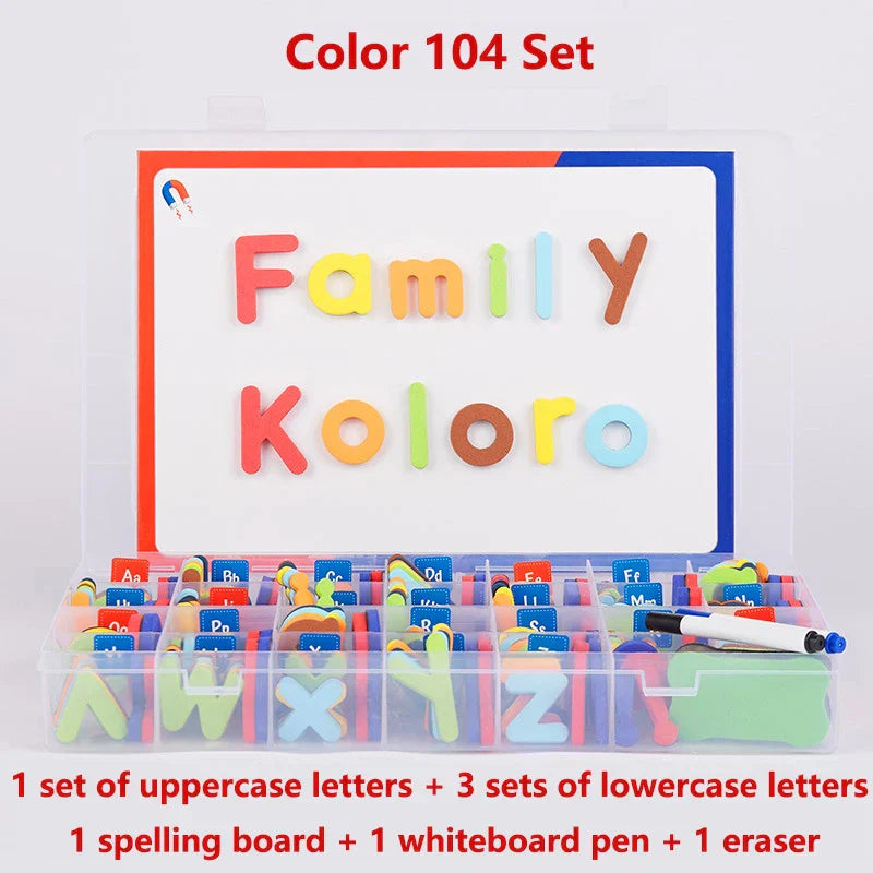Magnetic Alphabet Letters Kit with Magnet Board