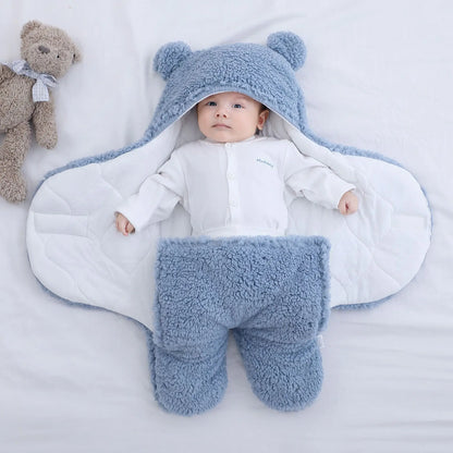 CosyCub – Plush Winter Baby Romper 🐻❄️