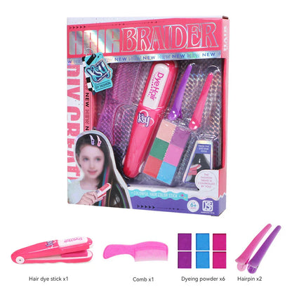 Children's Simulated Hair Dyeing Stick Set – DIY Hair & Makeup Tools