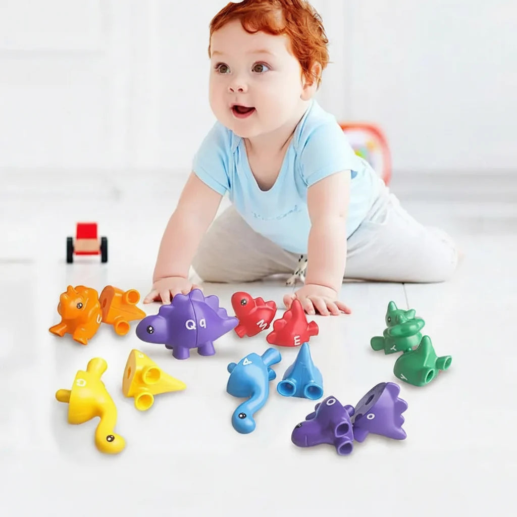 DinoCount Dinosaur Number & Letter Matching Puzzle