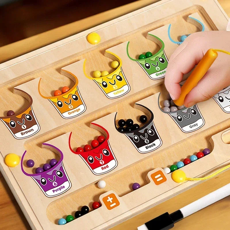 ColorCount Duo Montessori Maze & Drawing Board
