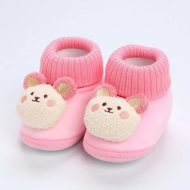 BearStep – Plush Anti-Slip Baby Crib Shoes 🐻👟