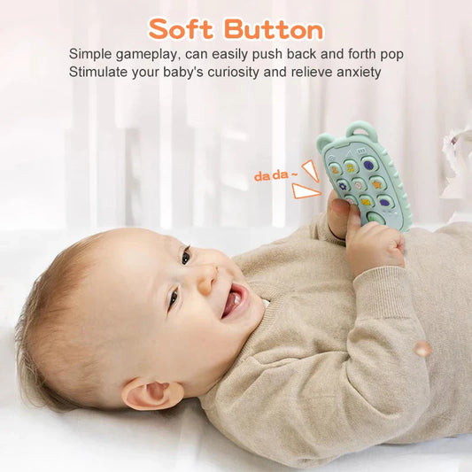 Baby Phone Teether – Silicone Teething Toy for Babies & Toddlers