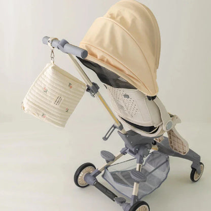 Cute Printed Bear Embroidered Mommy Bag
