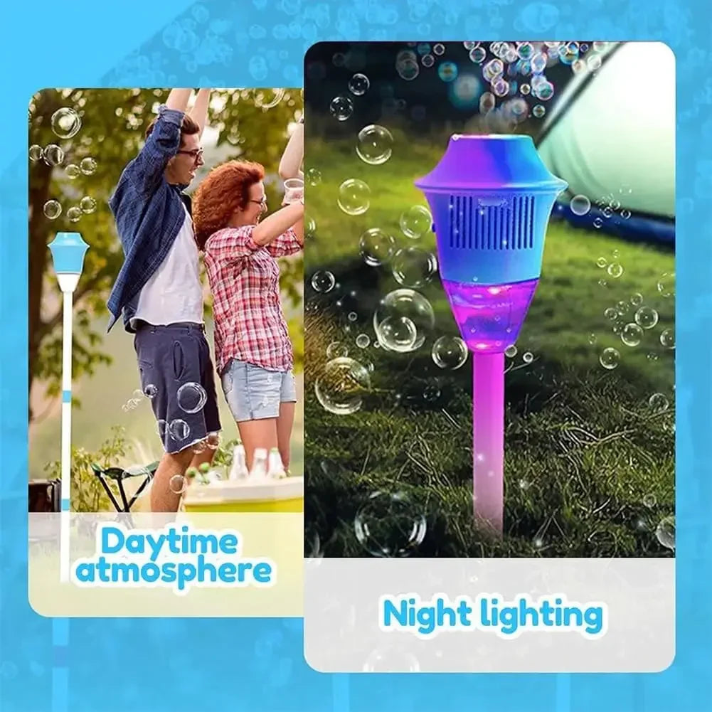 BubbleGlow Street Light Bubble Machine