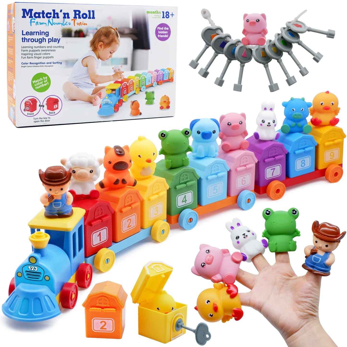 Montessori Learning Train & Surprise Gift Set