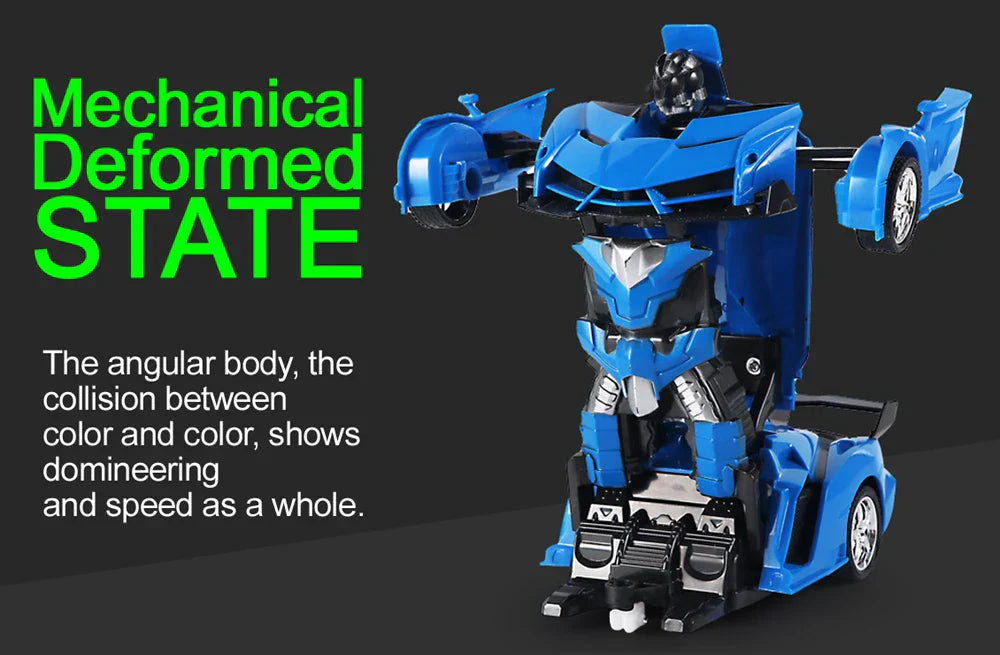 Electric Transforming Police Toy Car